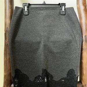 Lace Gray Skirt, VINCE CAMUTO